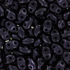 Matubo MiniDuo Perlen 4x2.5mm Metallic suede - dark purple